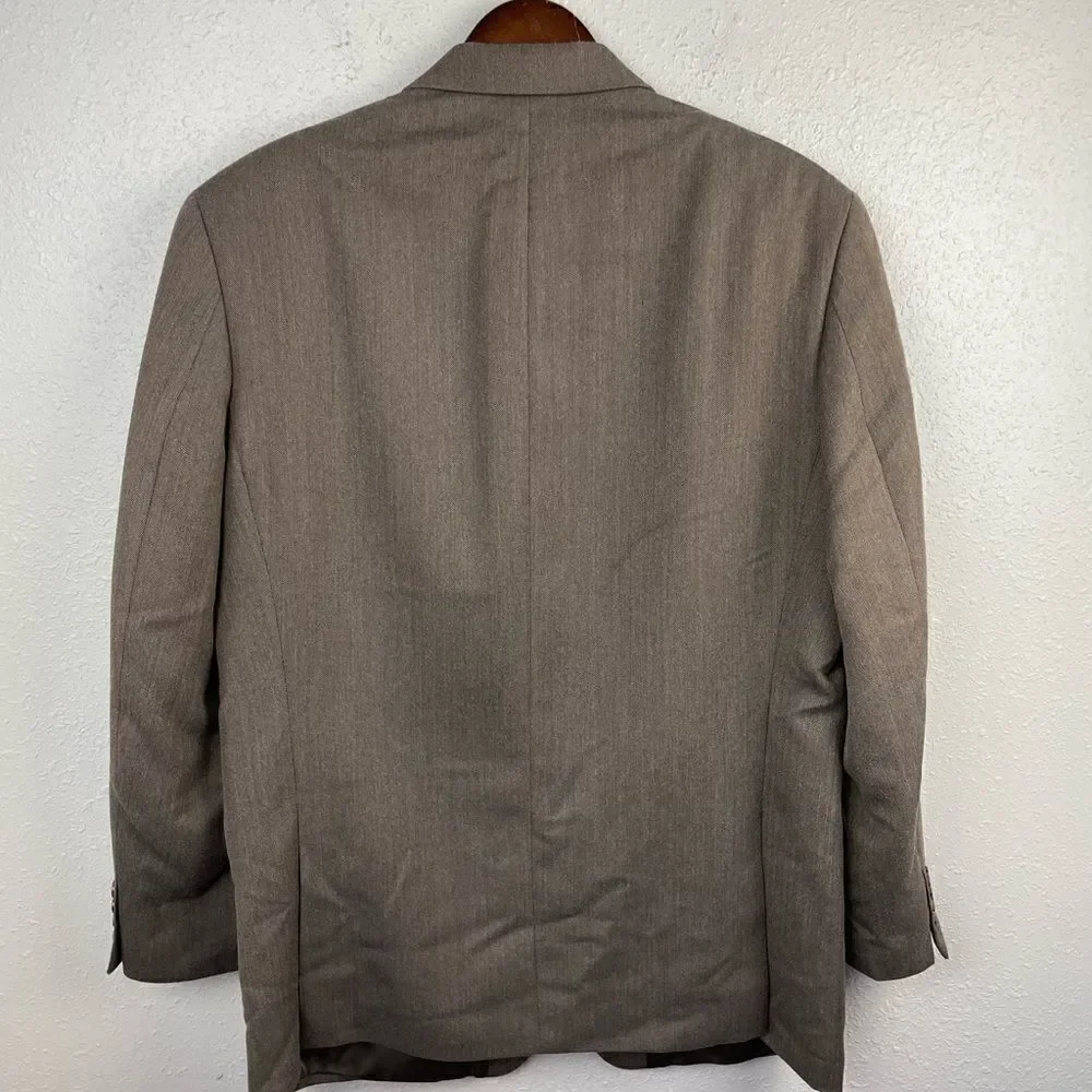 IZOD Brown Blazer Jacket Size 44R EUC